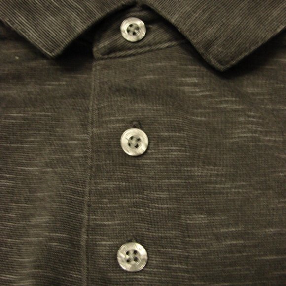 PGA Tour Large Mens Polo Golf Collared Shirt Logo Gray Grey Ash Black Ash - Picture 10 of 16